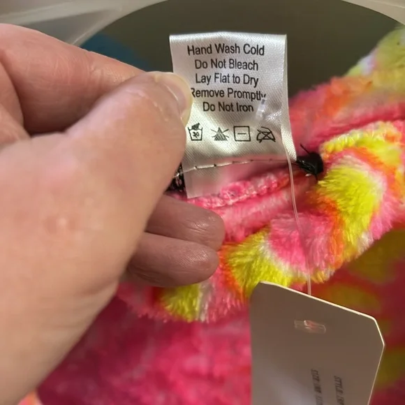 NWT em & alfie robe with hood and pockets “OVER IT.” - Picture 5 of 10